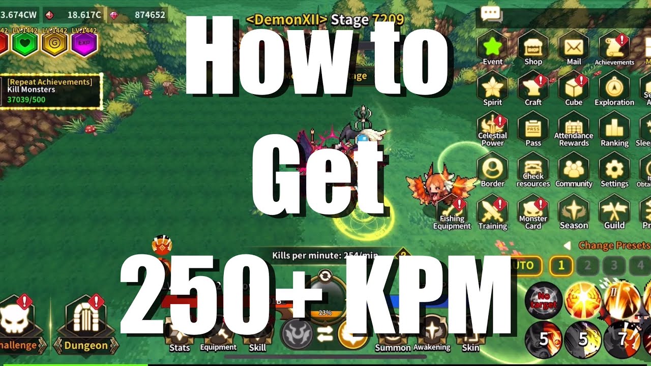 Demigod Idle - How to get 250+ KPM Step by Step