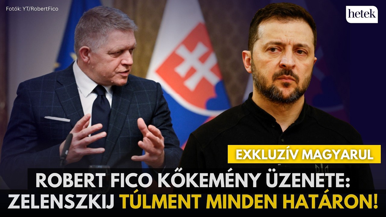 Fico felszólította az Uniót: Azonnal állítsák le Zelenszkij tombolását, túlment minden határon!