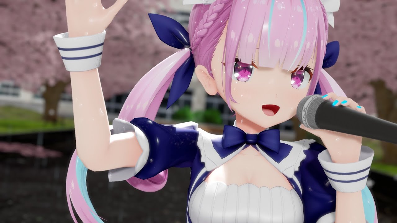【MMD Hololive】 Rain stops, Goodbye 「Minato Aqua / 湊あくあ」
