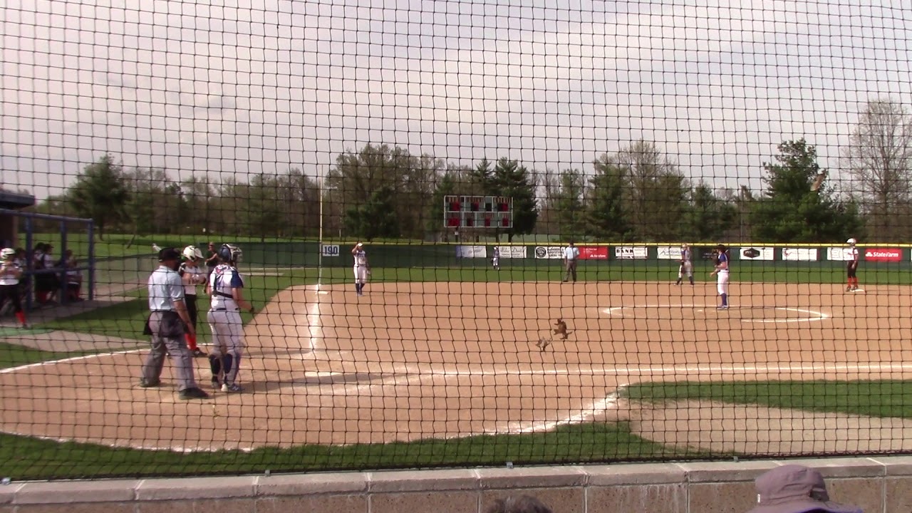 7th inning 2nd game vs Lincoln Trail Taylor Orsburn-Siefert John A. Logan Coach 100th win