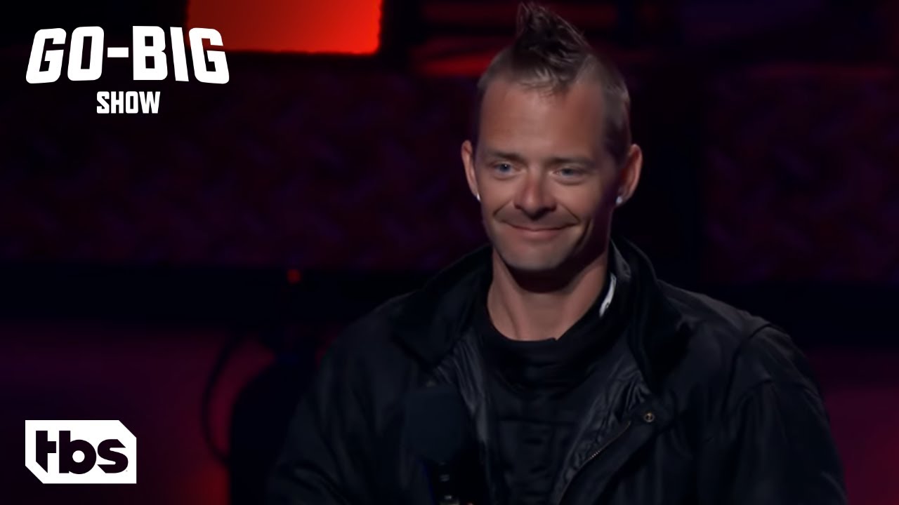 Go Big Show: Levi Troutman The Kamakazie Kid Amateur Stuntman Breaks Through Fire Walls (Clip) | TBS