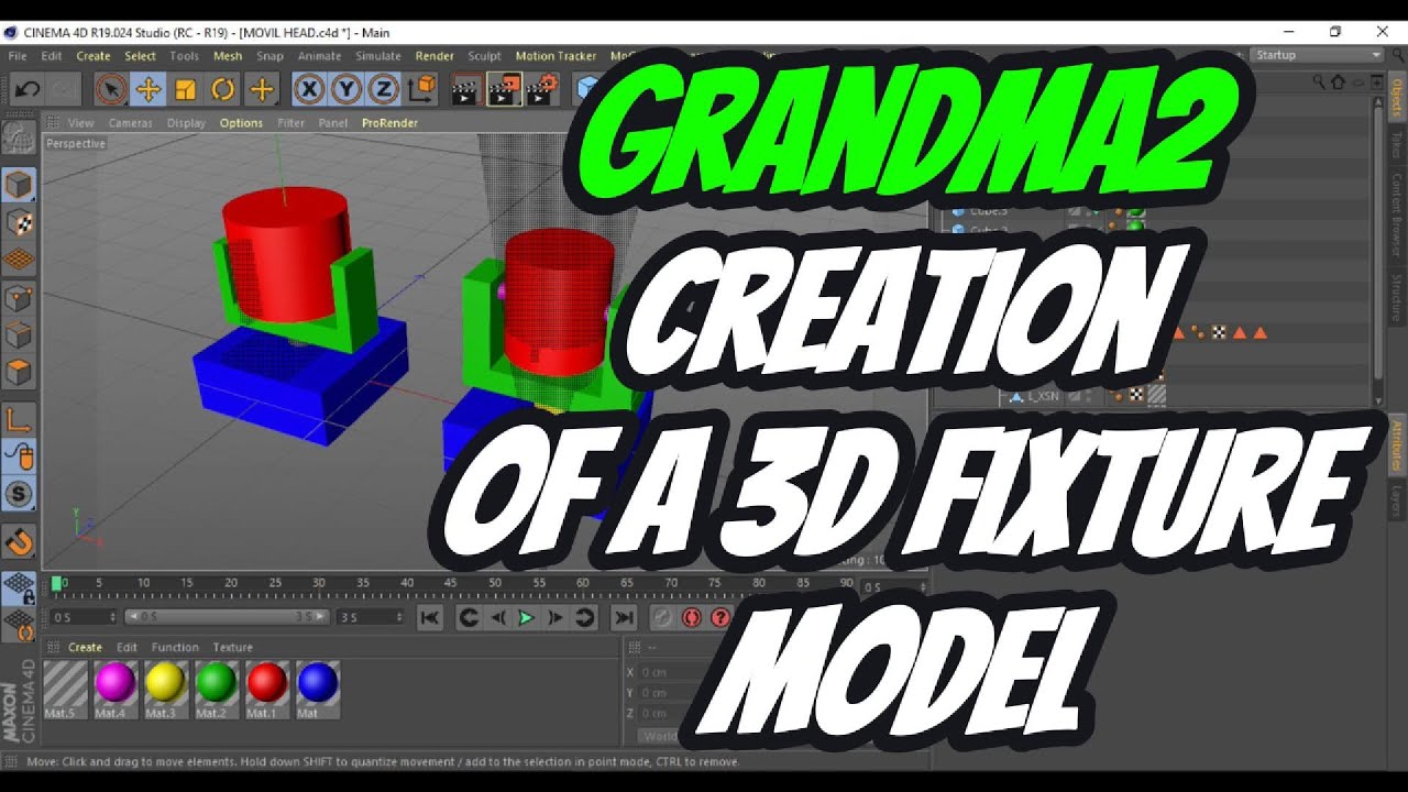 GRANDMA2 Creation of a 3D Fixture Model