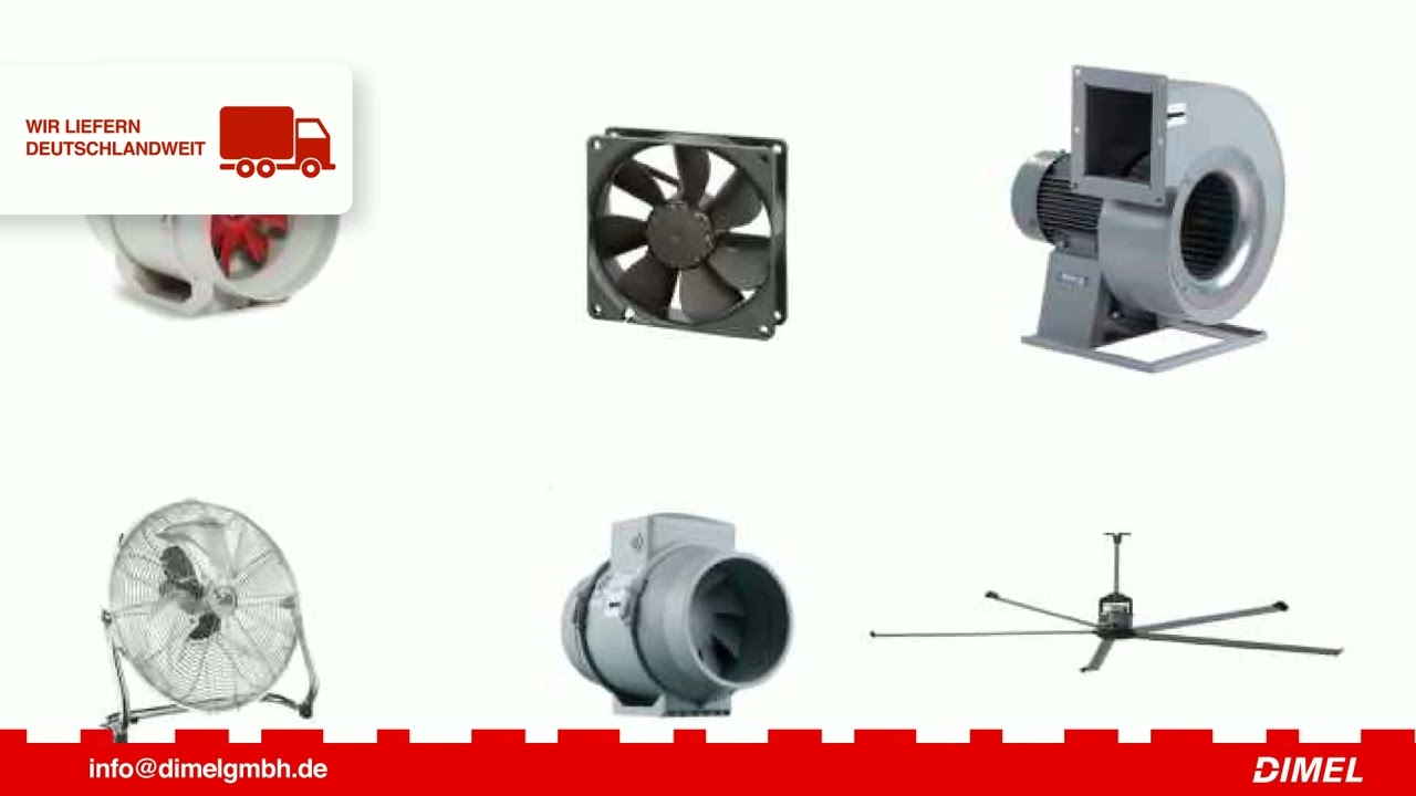 SENSUN GFD590/150N-3000SF 277V (AB LAGER) Rechter Lüfter - Right fan