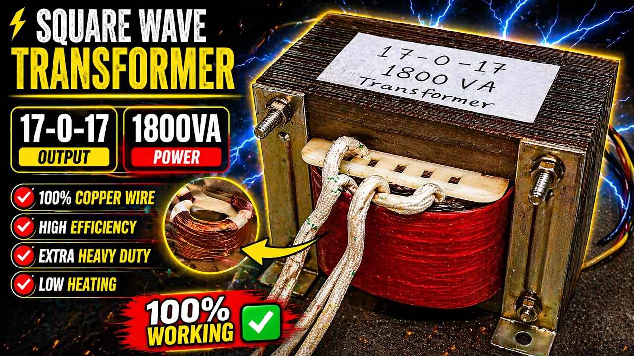 Inverter transformer winding Data 800va details||Square wave transformer Data details@Altium Stories