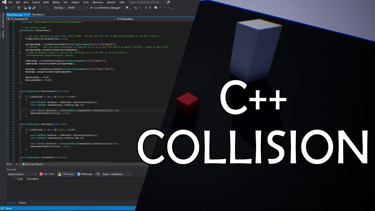 C++ Collision and Delegates UE4 / Unreal Engine 4 C++
