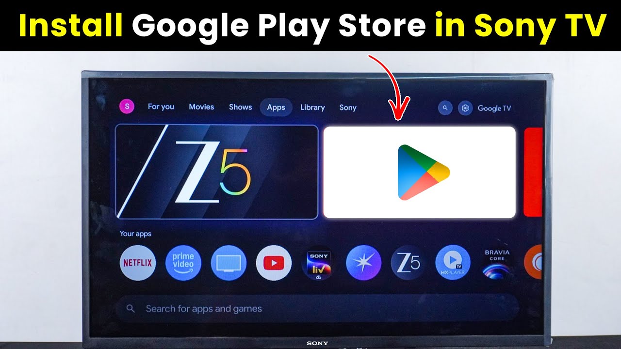 sony tv me google play store kaise download kare | How to install play store on sony bravia smart tv