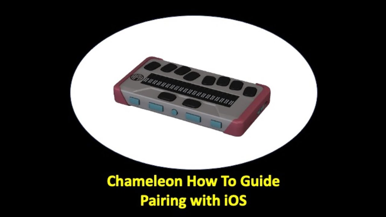 Chameleon How-To Guide: Pairing with iOS