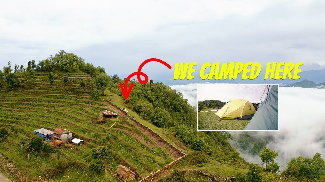 The camping story during MONSOON in Nepal.