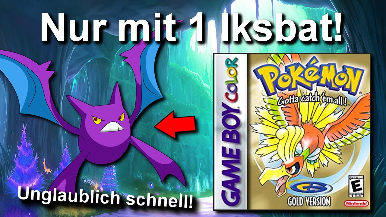 Kann man Pokemon Gold/Silber mit NUR einem IKSBAT durchspielen? (+ So wenig Kämpfe wie möglich)