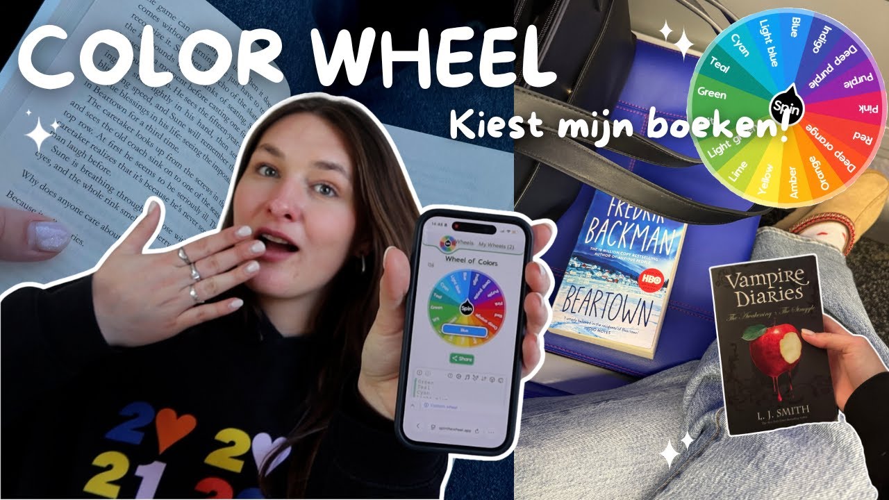 Een colourwheel bepaalt wat ik een week lang lees 📖✨