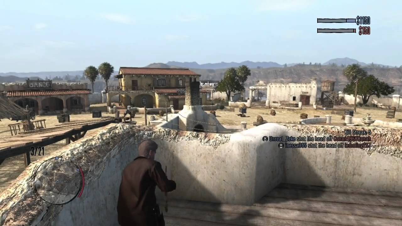 Red Dead Redemption: Multiplayer Gameplay - Gang Shootout in Chuparosa