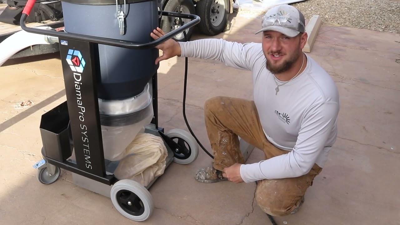 How to use a DiamaPro SVX3-A Self Pulsing HEPA Dust Collector Vacuum
