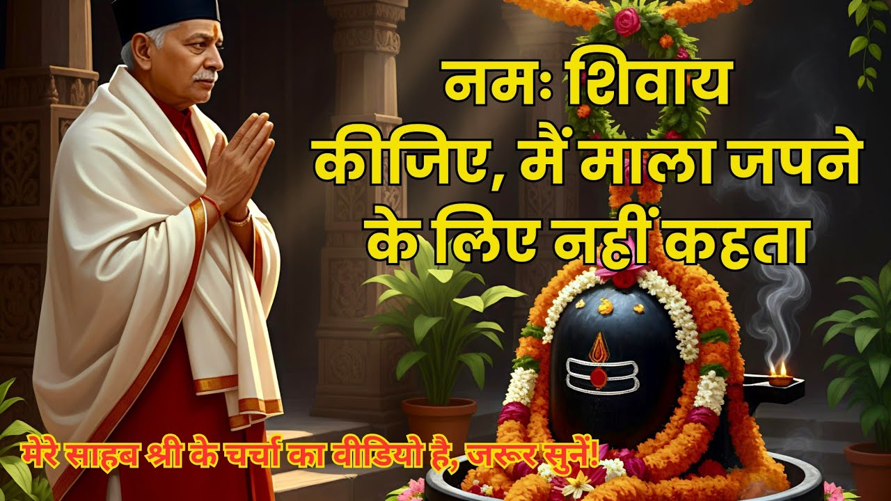 नमः शिवाय कीजिए, मैं माला जपने के लिए नहीं कहता! 