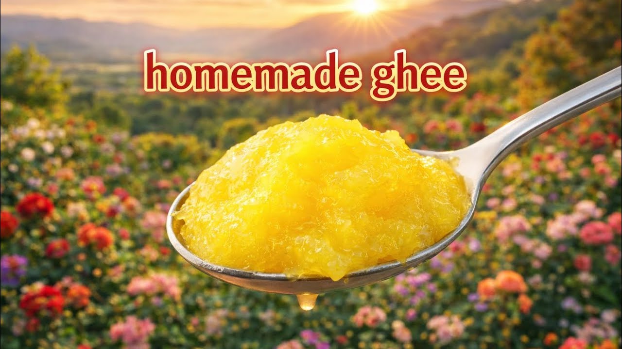 	Homemade Ghee Recipe | Step-by-Step Clarified Butter طرز تهيه روغن زرد خانگى