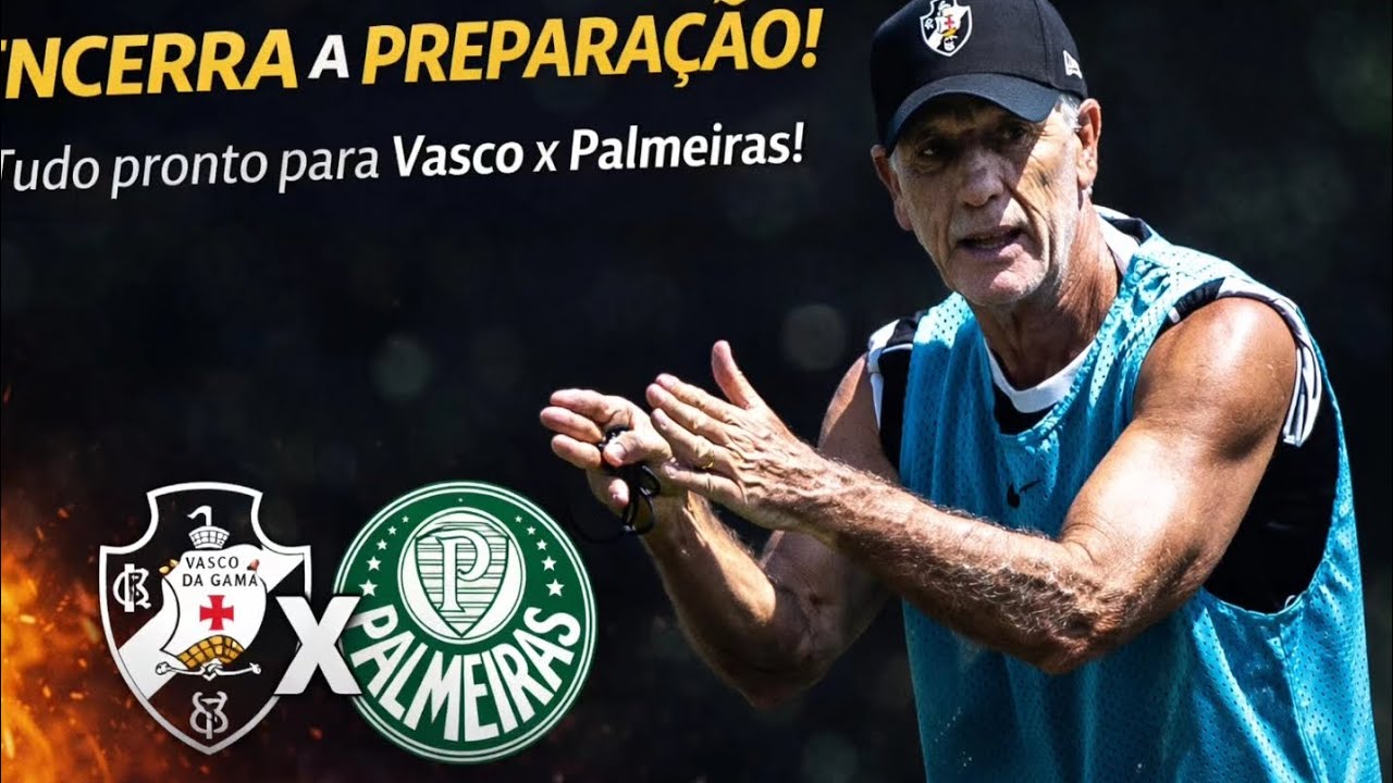 #boanoitevascaíno Vasco encerra preparação para decisão contra o Palmeiras em São Januário!