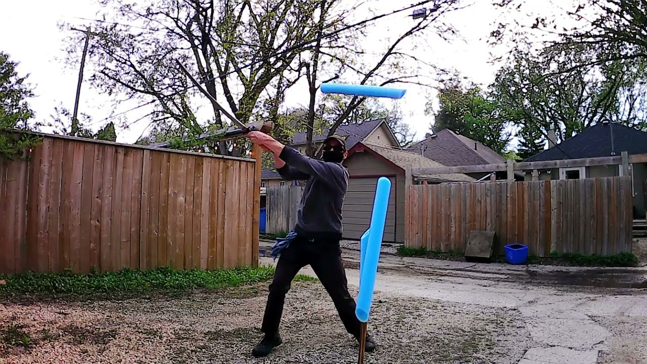 Pool Noodle Triples (Dremsword Shinogi Zukuri Katana)
