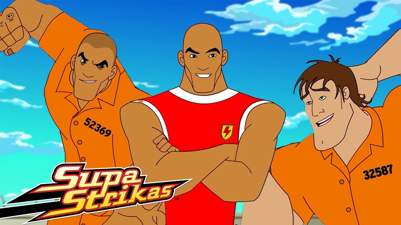 O Grande Bo é Preso! | 3 HORAS DE SUPA STRIKAS! | Desenhos Animados de Futebol