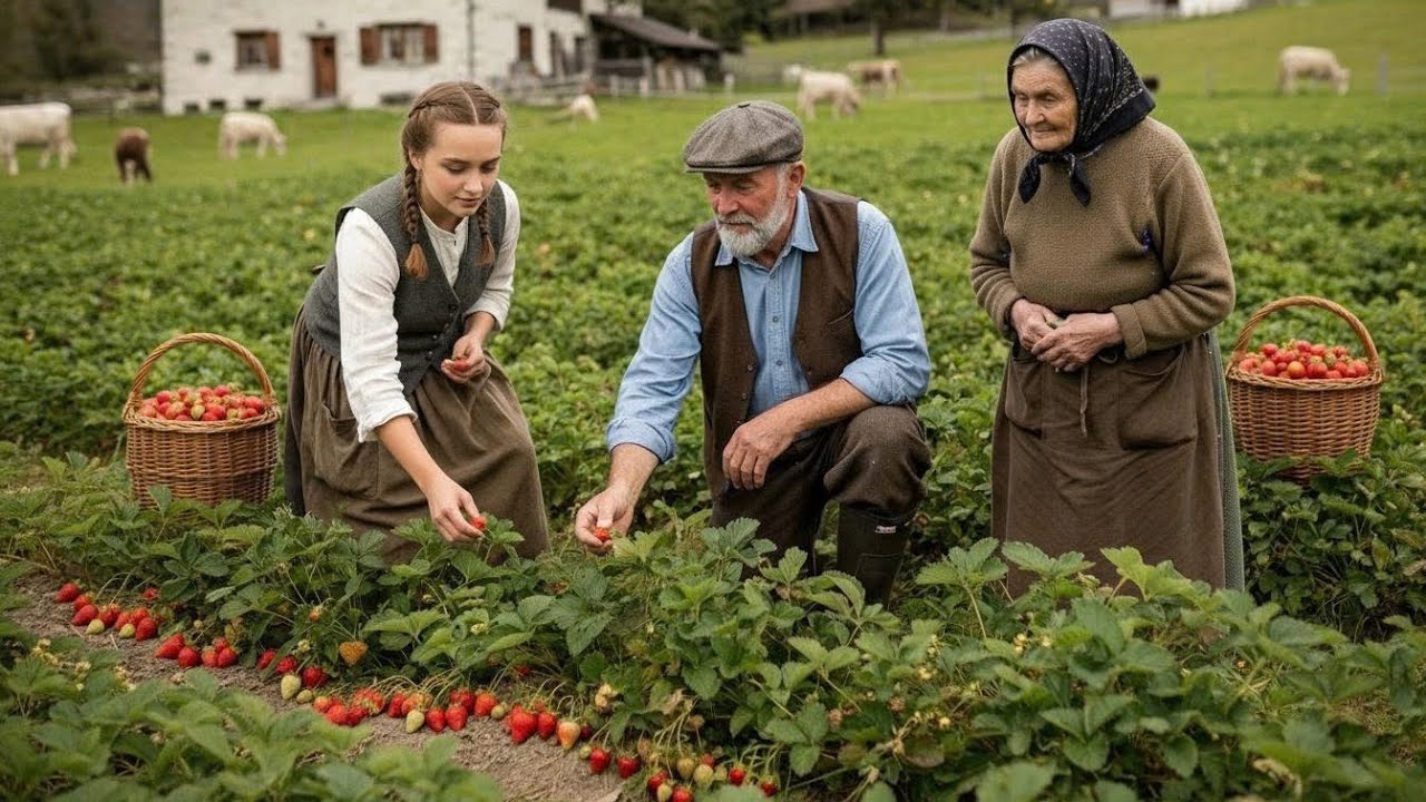 The Most Beautiful Village on Earth | Simple Life & Ripe Strawberry Harvest