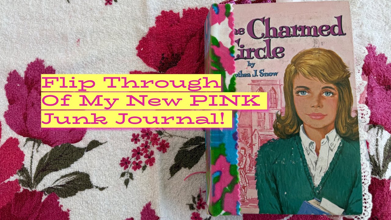 Vintage PINK Junk Journal Flip Through