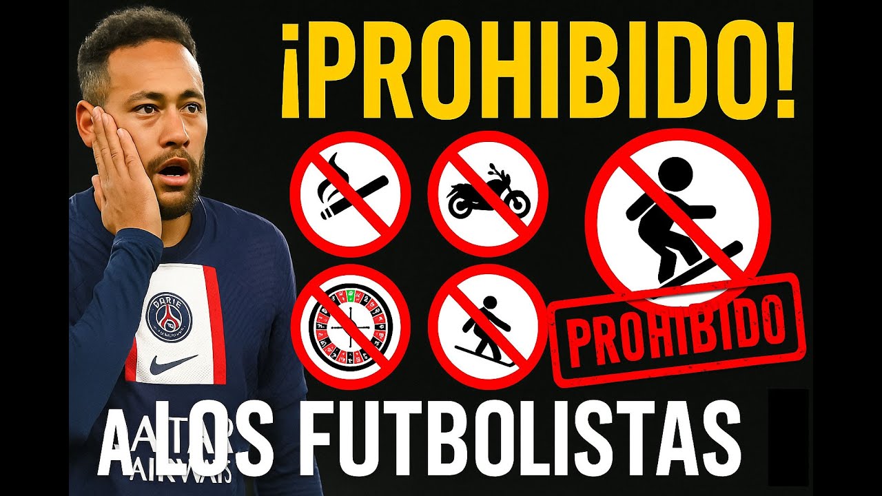 10 COSAS PROHIBIDAS A FUTBOLISTAS PROFESIONALES