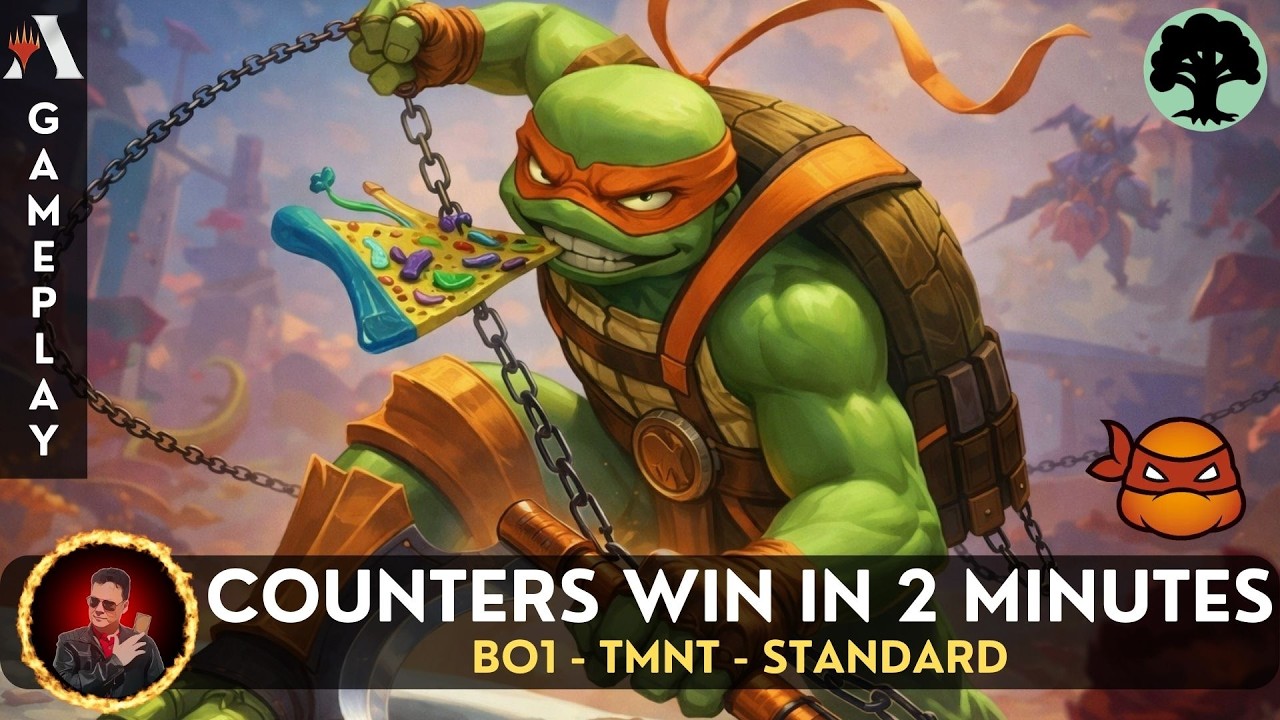 🌴 TMNT MICHELANGELO AGGRO DECK | MTG ARENA GAMEPLAY