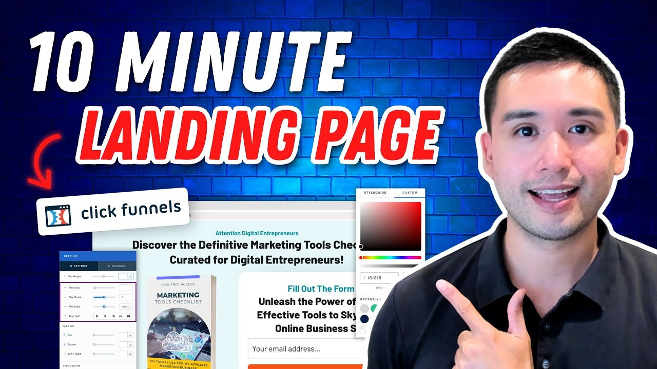 Как создать целевую страницу ClickFunnels МЕНЕЕ чем за 10 минут!