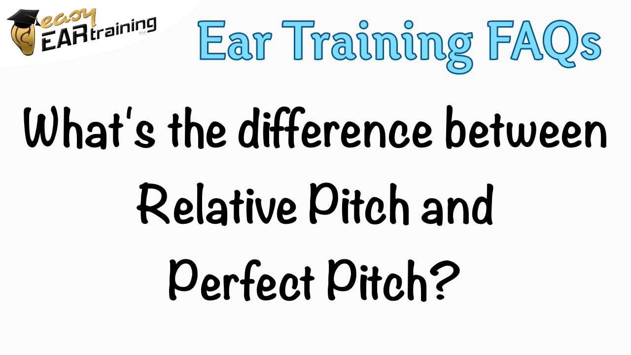 What's the difference between Relative Pitch and Perfect Pitch?