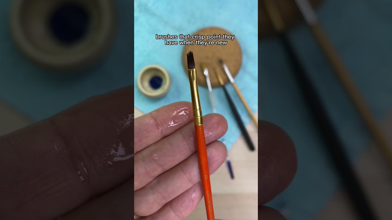 Do THIS to FIX Paintbrushes (30 Days of Watercolour Tips)