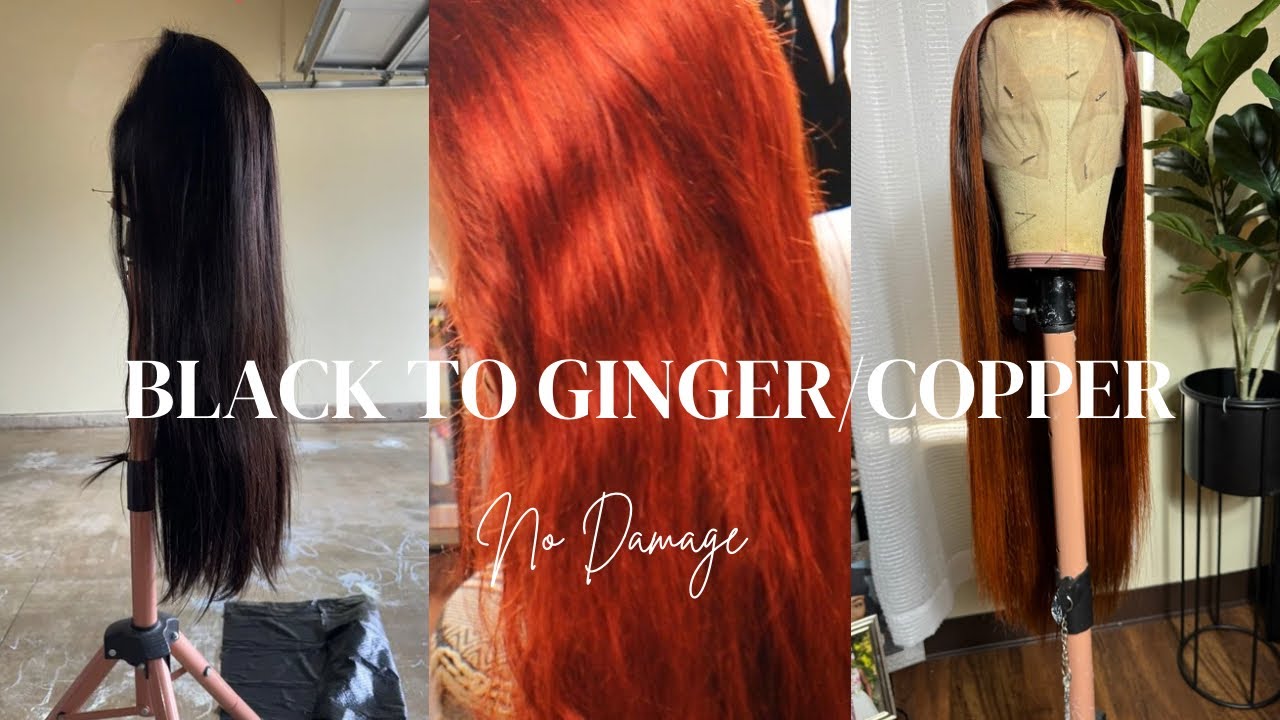 HOW TO: BLACK TO COPPER/GINGER NO DAMAGE | WATER COLOR METHOD | AQUA_DIVA