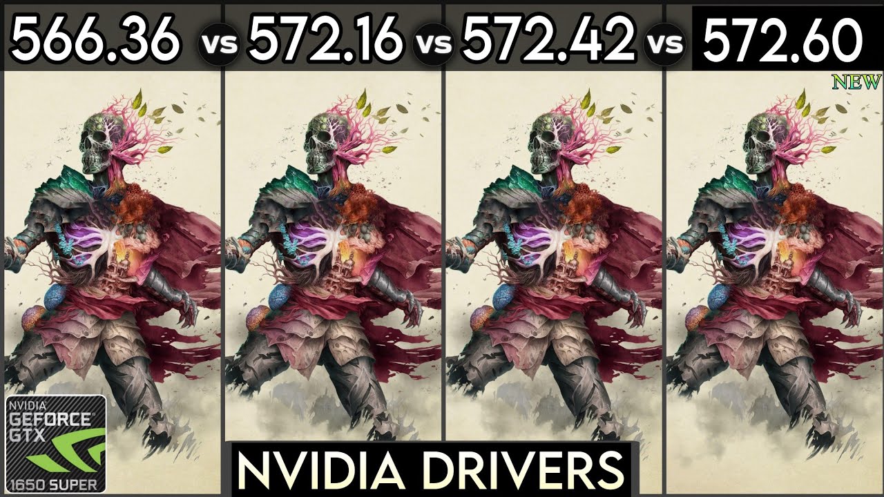 Nvidia Drivers (V 566.36 vs V 572.16 vs V 572.42 vs V 572.60) - Test In 7 Games - ft. GTX 1650 Super