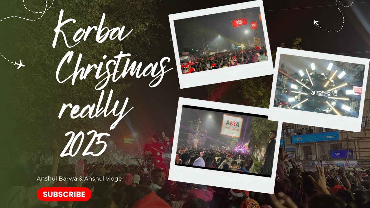 Christmas Rally Korba 2025 || झूम उठा कोरबा शहर विशाल क्रिसमस रैली…