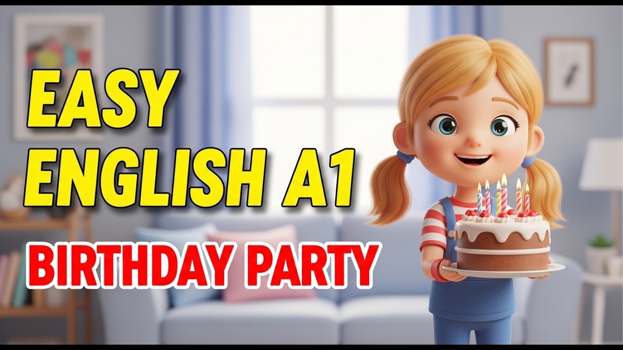 Easy English Listening A1: Lily’s Birthday Party (Beginner Practice)
