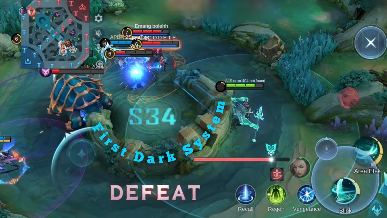 First Dark System in S34 | First Lose - Mobile Legends