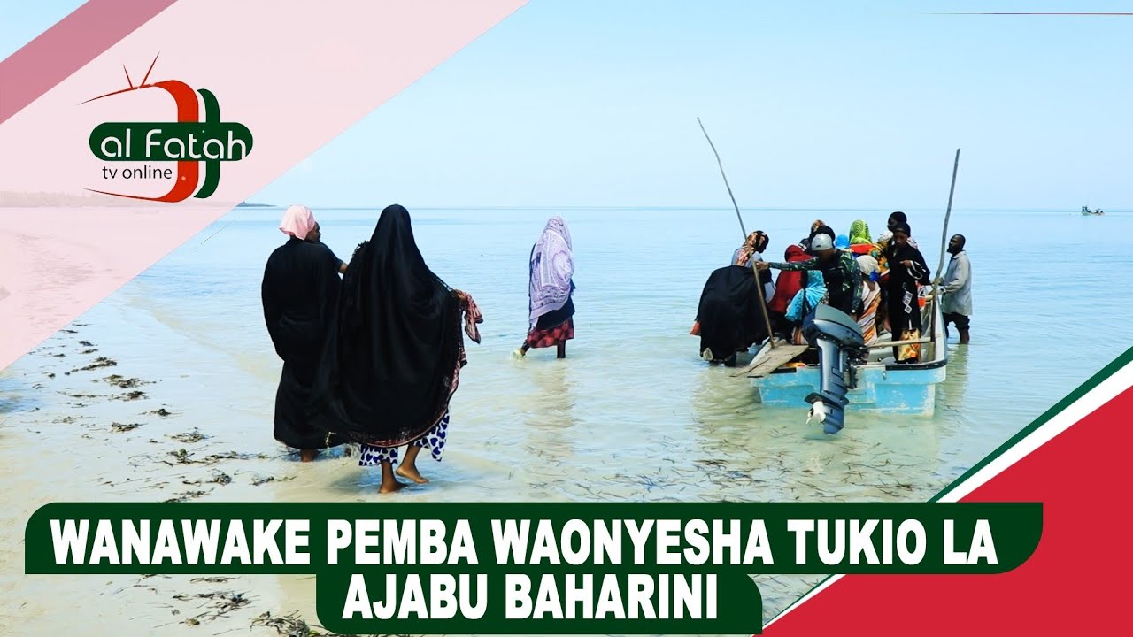 WANAWAKE PEMBA WAONYESHA TUKIO LA AJABU BAHARINI