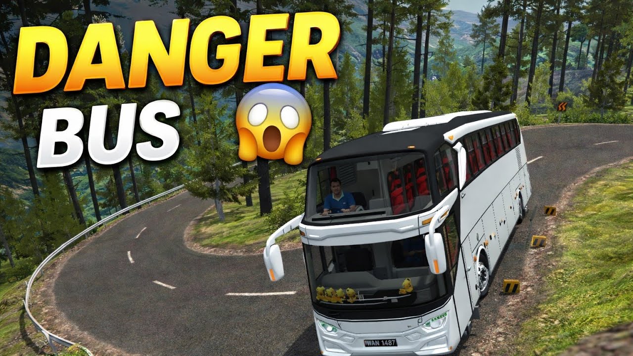 Danger Bus Driving 😱 | Hill Road Full Control Challenge 🚍