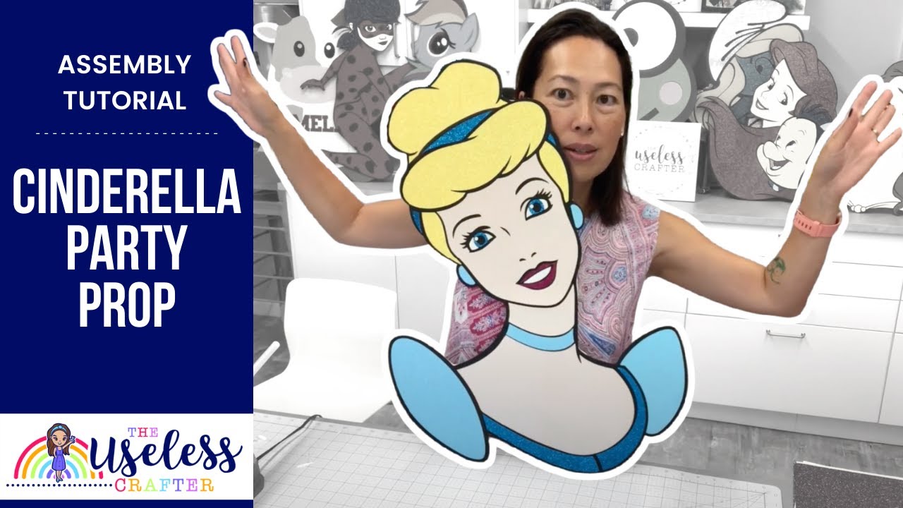 DIY Off The Mat Cinderella Party Prop 26 inches // Assembly Tutorial for Cricut Project