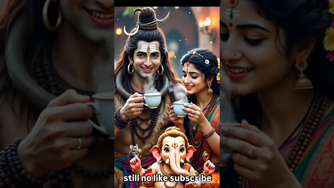 shree ganesh ji ne apni mata pita ko cha pilai