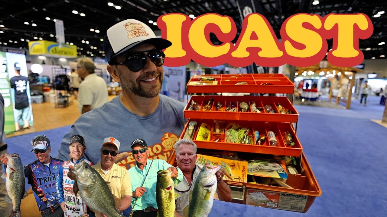 I crashed ICAST with a box full of VINTAGE lures! (bass pros were shocked)
