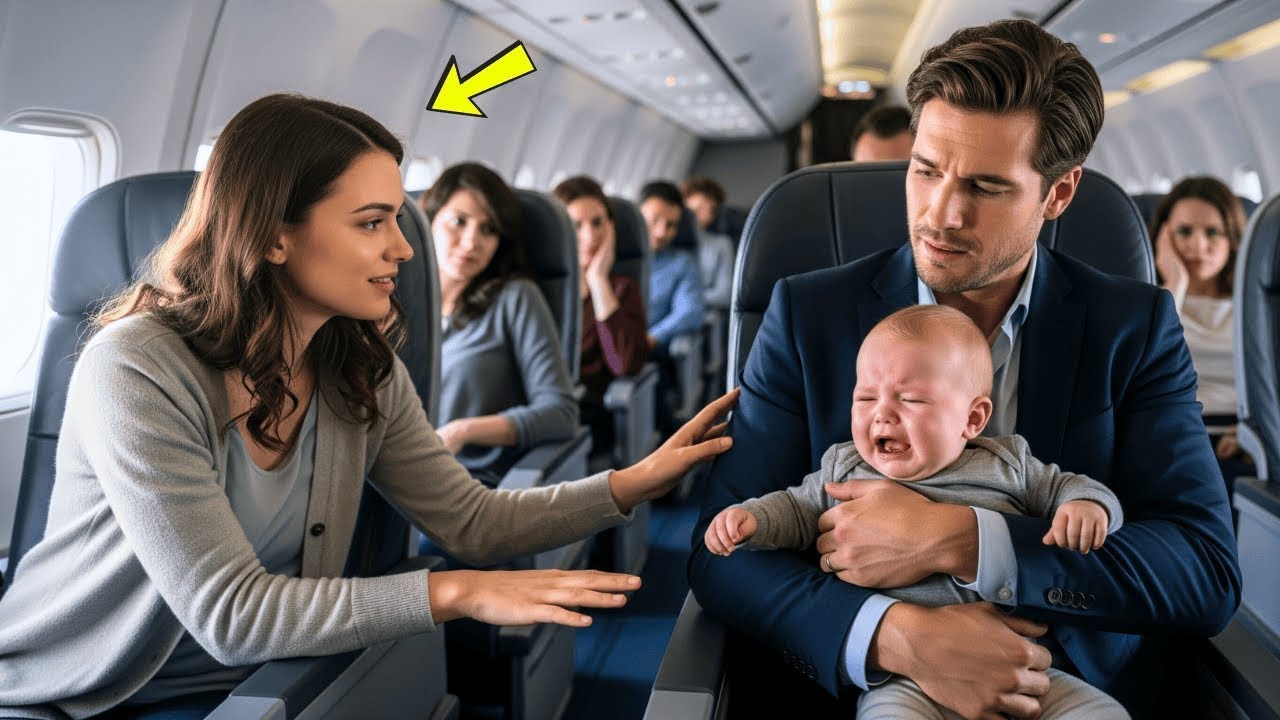 Bebe-le milionarului plânge non-stop pe avion - până când o fată timidă a făcut in-cu-geta-bilul.
