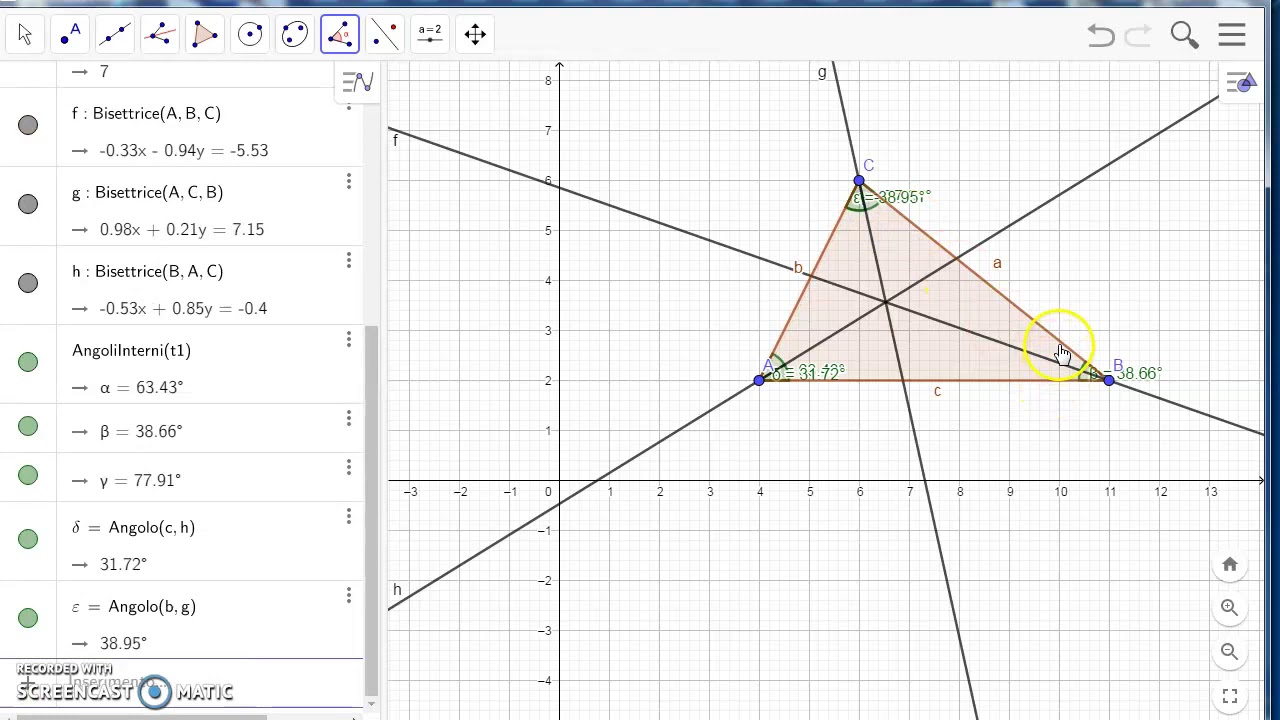 Incentro con creazione con GeoGebra