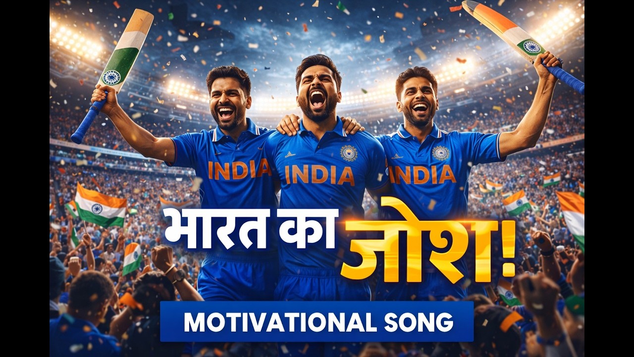 Bharat Ka Josh! 🏏🔥 | Indian Cricket Team T20 World Cup Song | Stadium Anthem Hindi