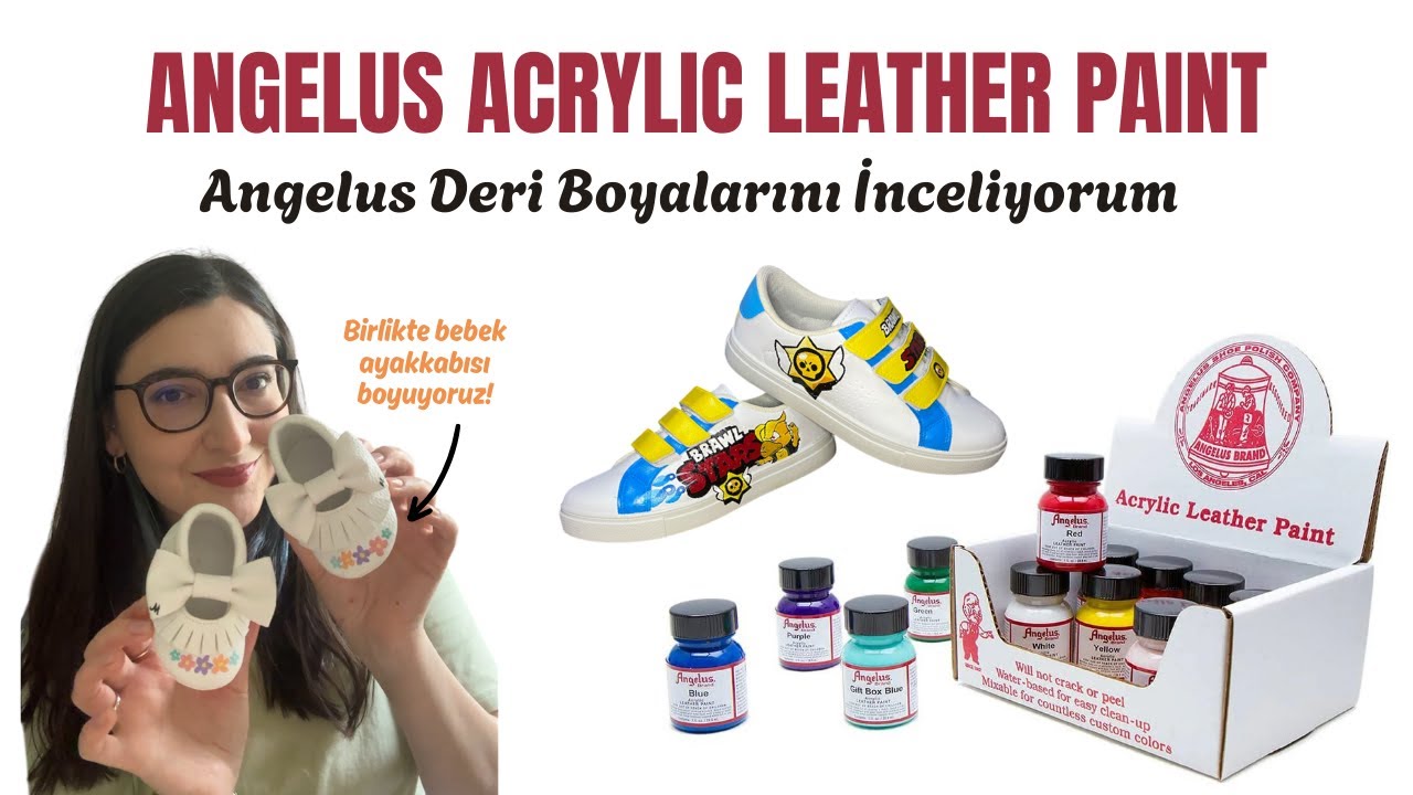 Angelus Deri Boyası İncelemesi - Bebek Ayakkabısı Boyuyorum! Customizing w/ Angelus Leather Paint