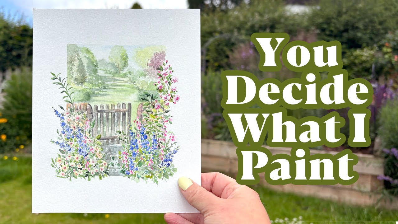 Painting an English Country Garden 🌸 YOU Helped Me Choose!