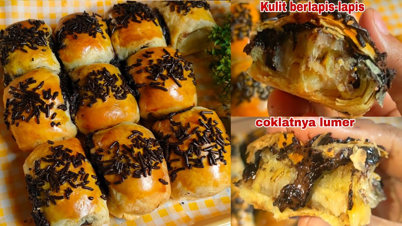 RESEP BOLEN PISANG COKELAT LUMER || 1 Resep jadi 64 biji || CARA CEPAT MEMBUAT BOLEN PISANG