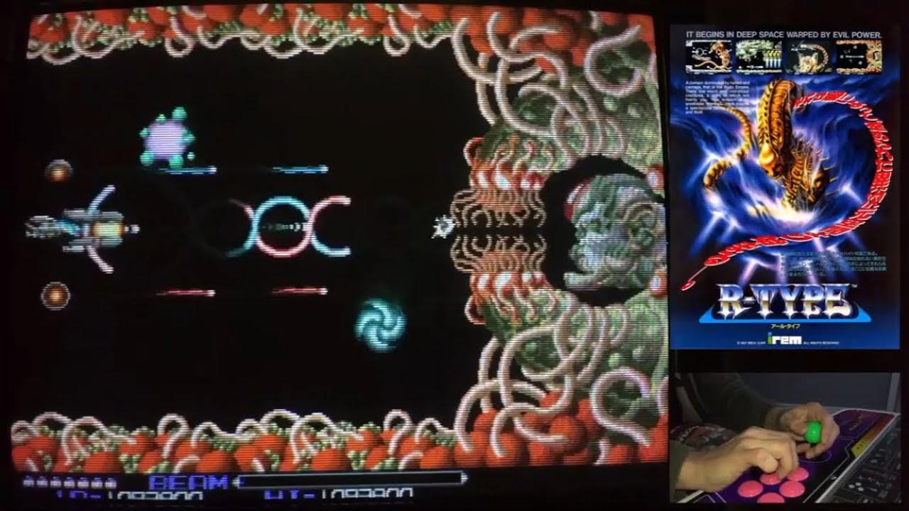 R Type - (Arcade) 2 Loops 2ALL - Completed 1 Life  - アール・タイプ - 1cc