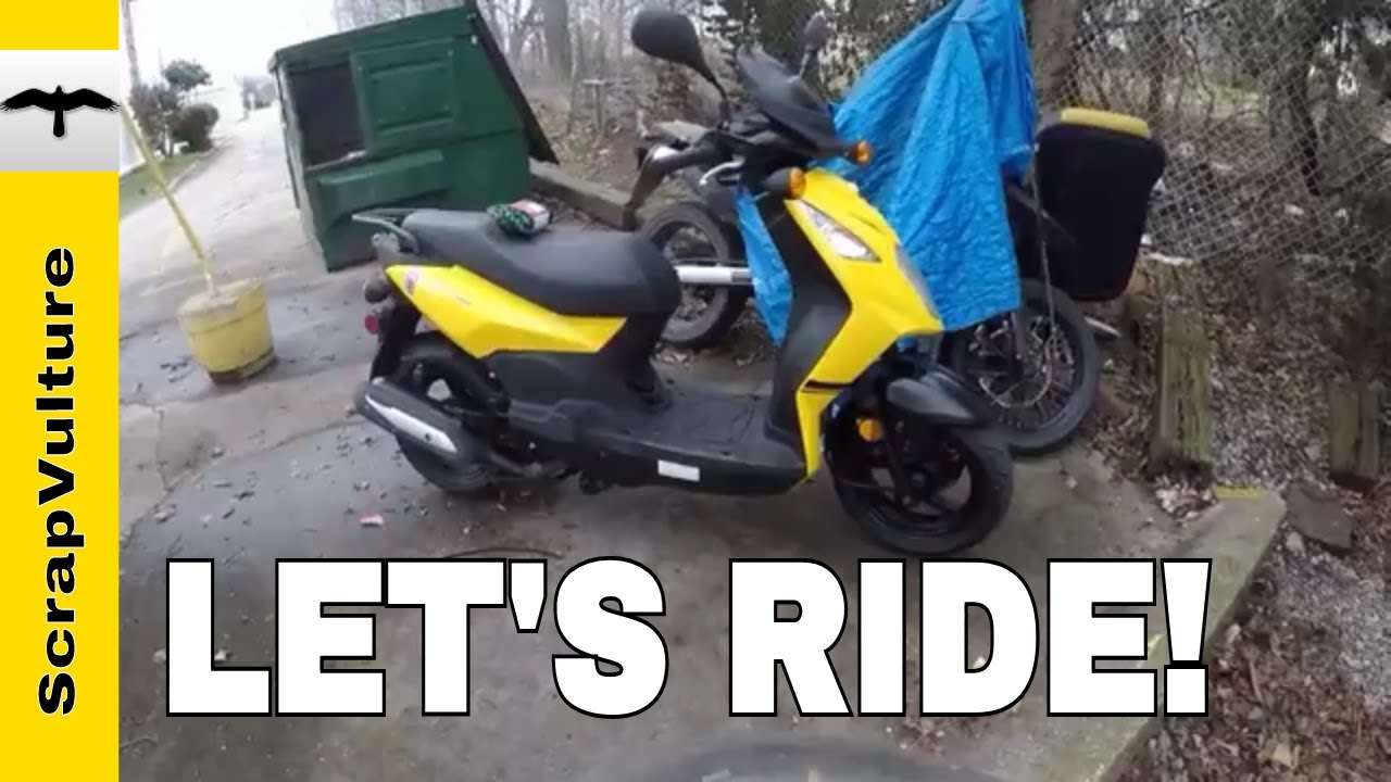 Back On The Road Again!! DUMPSTER DIVING SCOOTER Scoot Scoot Scoota Scoot...