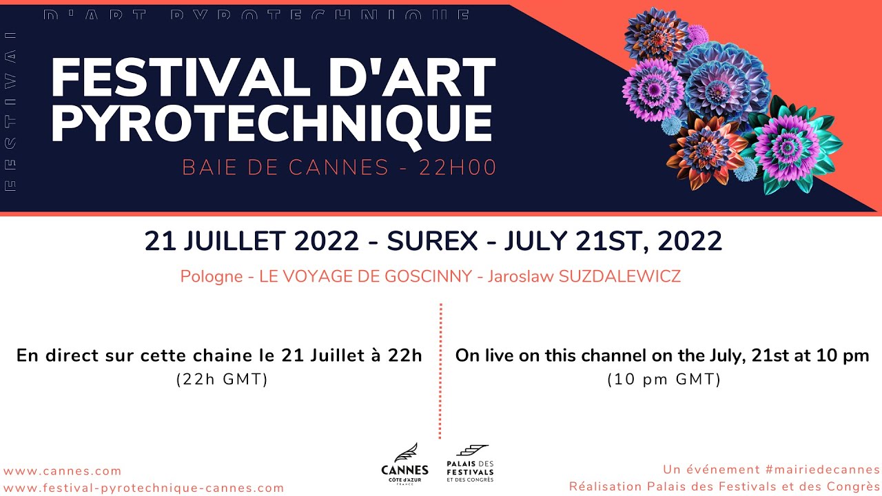 🔴 LIVE Feu d’artifice  21 Juillet - Cannes