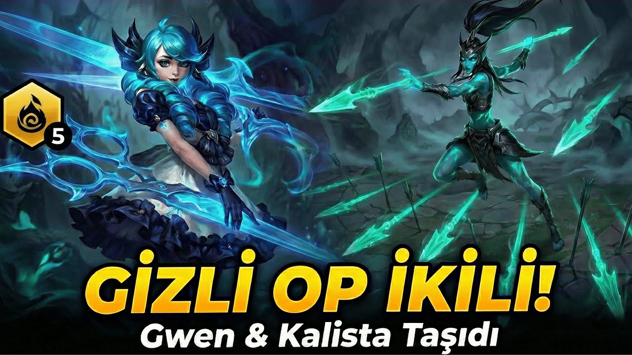GİZLİ OP İKİLİ: GWEN ve KALISTA!! Rakipler Ne Oluyür diyür! | 5 Gölge Adalar ve 5 Gardiyan - TFT