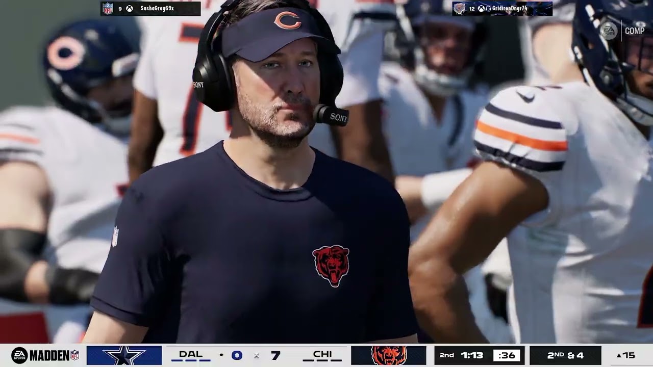 Chicago Bears vs Dallas Cowgirls - Madden NFL 26 Head To Head (vs GridironDngr74)