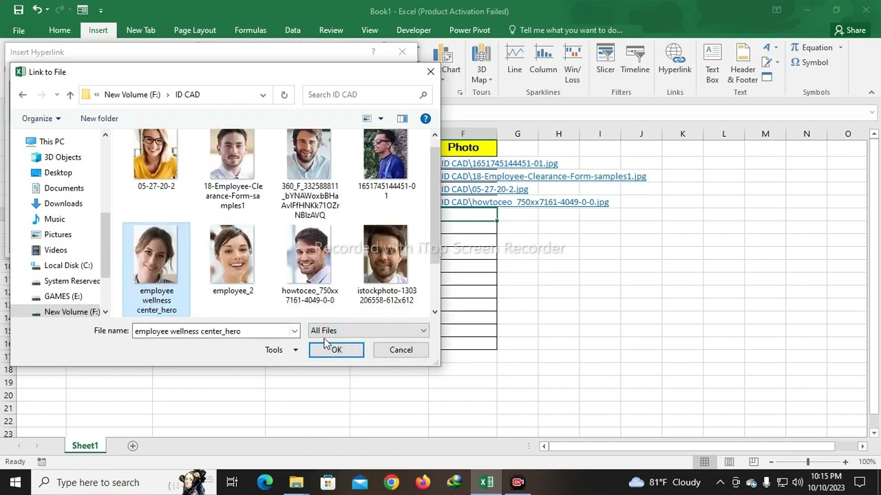 employee ID with Excel